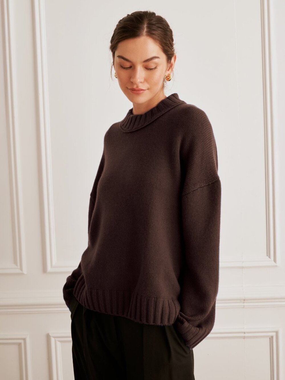 Nadaam Super Luxe Cashmere Crewneck Sweater